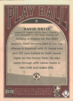 2004 Upper Deck Play Ball #9 David Ortiz Back