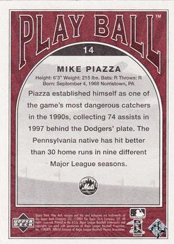 2004 Upper Deck Play Ball #14 Mike Piazza Back