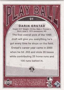 2004 Upper Deck Play Ball #91 Darin Erstad Back