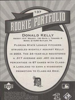 2004 Upper Deck Play Ball #137 Donald Kelly Back