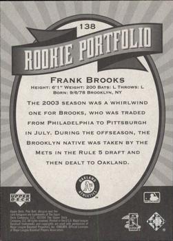 2004 Upper Deck Play Ball #138 Frank Brooks Back