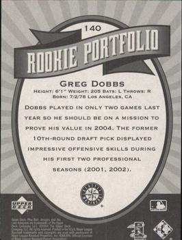 2004 Upper Deck Play Ball #140 Greg Dobbs Back