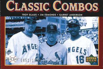 2004 Upper Deck Play Ball #170 Garret Anderson / Jim Edmonds / Troy Glaus Front