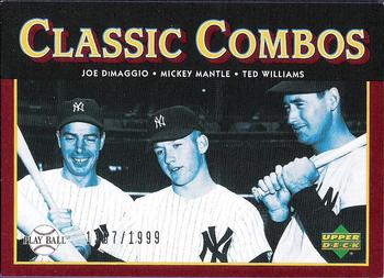 2004 Upper Deck Play Ball #176 Joe DiMaggio / Mickey Mantle / Ted Williams Front