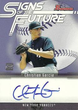 2005 Bowman - Signs of the Future #SOF-CG Christian Garcia Front