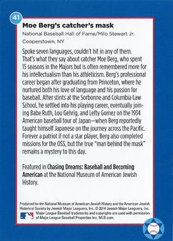 2014 Jewish Major Leaguers Update Edition #41 Moe Berg Back