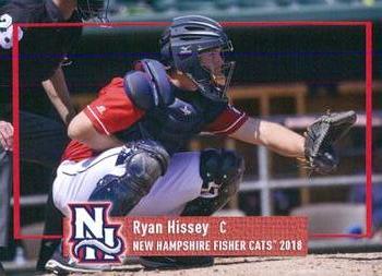 2018 Grandstand New Hampshire Fisher Cats #NNO Ryan Hissey Front