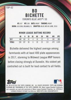 2018 Bowman Platinum - Top Prospects #TOP-62 Bo Bichette Back