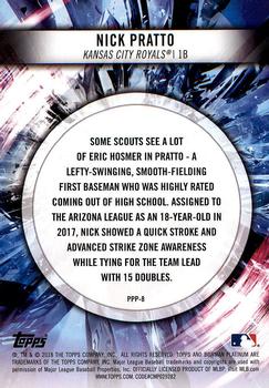 2018 Bowman Platinum - Prismatic Prodigies #PPP-8 Nick Pratto Back