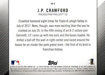 2018 Bowman Platinum - Rookie Revelations #RR-8 J.P. Crawford Back