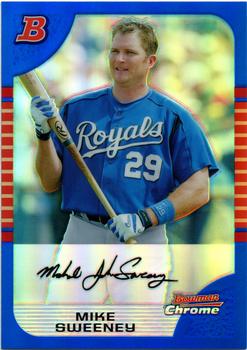 2005 Bowman Chrome - Blue Refractors #126 Mike Sweeney Front