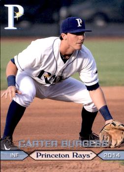 2014 Grandstand Princeton Rays #NNO Carter Burgess Front