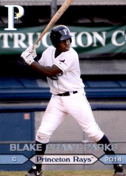 2014 Grandstand Princeton Rays #NNO Blake Grant-Parks Front