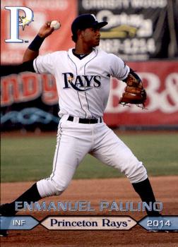 2014 Grandstand Princeton Rays #NNO Enmanuel Paulino Front