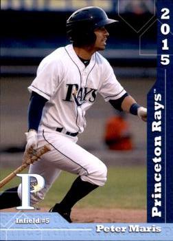 2015 Grandstand Princeton Rays #NNO Peter Maris Front