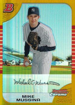 2005 Bowman Chrome - Gold Refractors #87 Mike Mussina Front