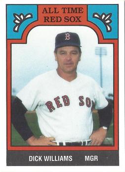 1986 TCMA All-Time Boston Red Sox - Color #12BRS Dick Williams Front