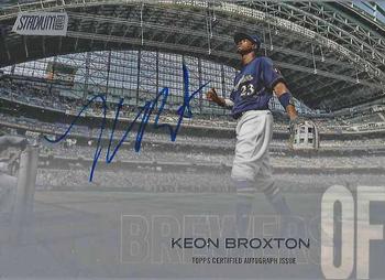 2018 Stadium Club - Autographs #SCA-KBR Keon Broxton Front