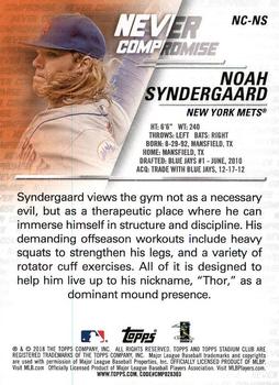 2018 Stadium Club - Never Compromise #NC-NS Noah Syndergaard Back