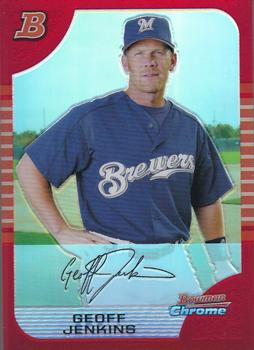 2005 Bowman Chrome - Red Refractors #96 Geoff Jenkins Front