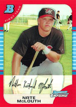 2005 Bowman Chrome - Red Refractors #178 Nate McLouth Front