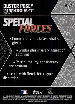 2018 Stadium Club - Special Forces #SF-BP Buster Posey Back