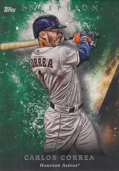 2018 Topps Inception - Green #45 Carlos Correa Front