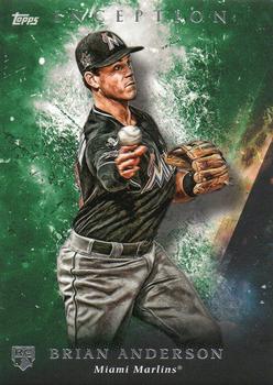 2018 Topps Inception - Green #60 Brian Anderson Front