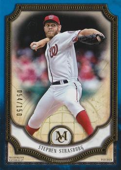 2018 Topps Museum Collection - Sapphire #41 Stephen Strasburg Front