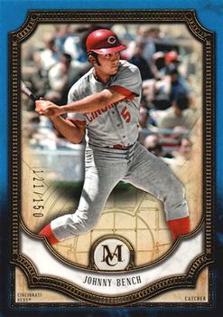 2018 Topps Museum Collection - Sapphire #66 Johnny Bench Front