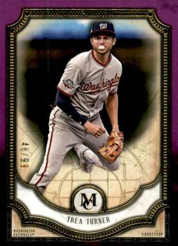 2018 Topps Museum Collection - Amethyst #40 Trea Turner Front