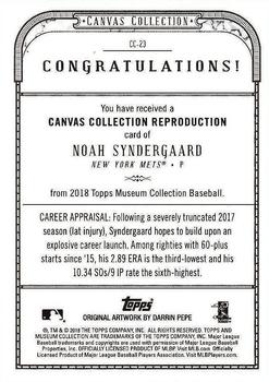 2018 Topps Museum Collection - Canvas Collection Reprints #CC-23 Noah Syndergaard Back