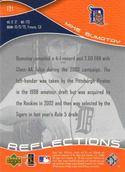 2004 Upper Deck Reflections #121 Mike Bumatay Back