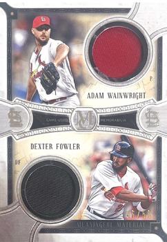 2018 Topps Museum Collection - Dual Meaningful Material Patch Relics #DA-WF Adam Wainwright / Dexter Fowler Front