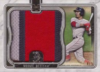 2018 Topps Museum Collection - Momentous Material Jumbo Patch Relics #MMJP-MB Mookie Betts Front