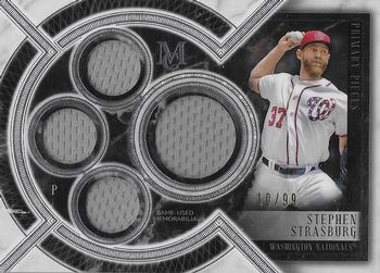 2018 Topps Museum Collection - Primary Pieces Quad Relics (Single Player) #SPQR-SS Stephen Strasburg Front