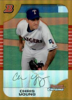 2005 Bowman Draft Picks & Prospects - Gold Refractors #BDP28 Chris Young Front