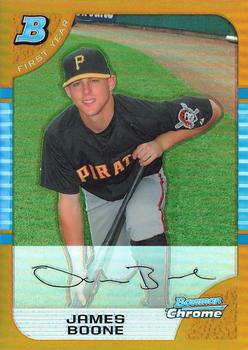 2005 Bowman Draft Picks & Prospects - Gold Refractors #BDP51 James Boone Front