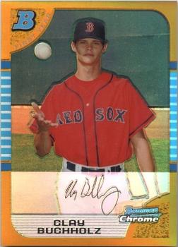 2005 Bowman Draft Picks & Prospects - Gold Refractors #BDP81 Clay Buchholz Front