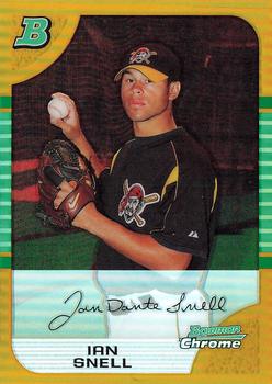 2005 Bowman Draft Picks & Prospects - Gold Refractors #BDP161 Ian Snell Front