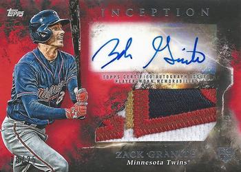 2018 Topps Inception - Inception Autograph Patch Relics Red #IAP-ZG Zack Granite Front