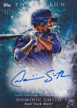 2018 Topps Inception - Rookie and Emerging Stars Autographs Blue #RES-DS Dominic Smith Front