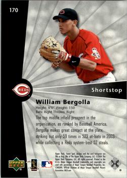 2004 Upper Deck Sweet Spot #170 William Bergolla Back