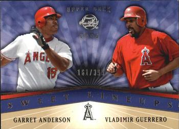 2004 Upper Deck Sweet Spot #206 Garret Anderson / Vladimir Guerrero Front