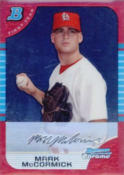 2005 Bowman Draft Picks & Prospects - Red Refractors #BDP31 Mark McCormick Front