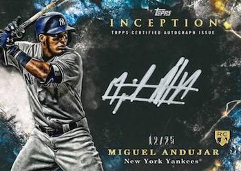 2018 Topps Inception - Silver Signings Gold #SS-MA Miguel Andujar Front