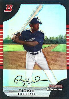 2005 Bowman Draft Picks & Prospects - Refractors #BDP1 Rickie Weeks Front