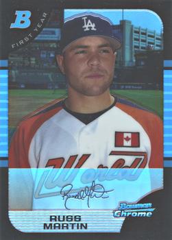 2005 Bowman Draft Picks & Prospects - Refractors #BDP135 Russell Martin Front