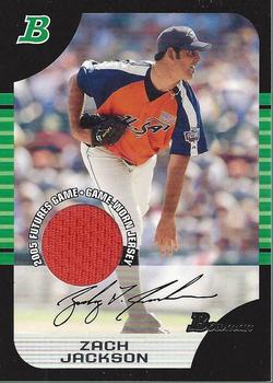 2005 Bowman Draft Picks & Prospects - Futures Game Jersey Relics #BDP123 Zach Jackson Front
