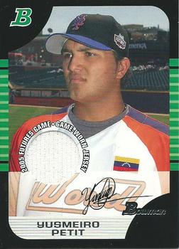 2005 Bowman Draft Picks & Prospects - Futures Game Jersey Relics #BDP130 Yusmeiro Petit Front